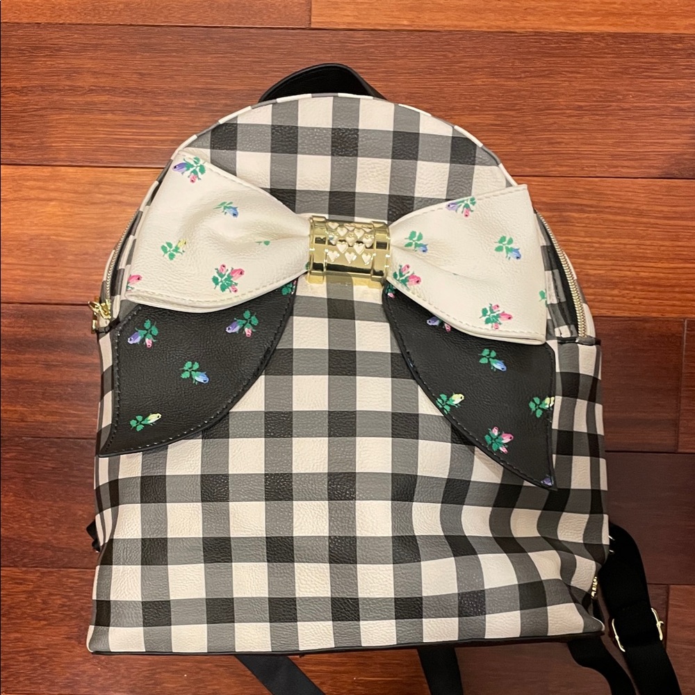 Betsey Johnson Floral Interior Backpack